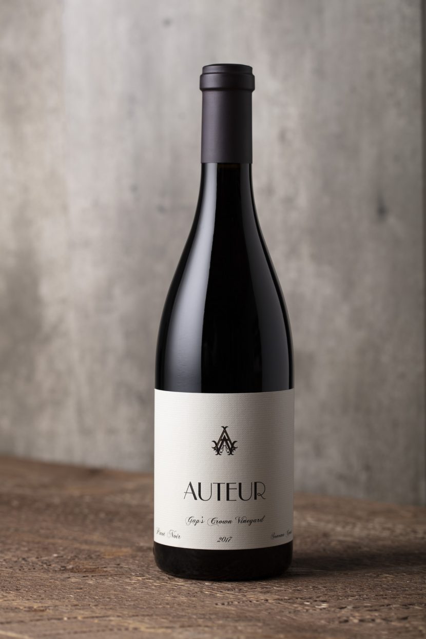 Sonoma Valley wine brand, Auteur styled wine bottle photography by Jason Tinacci